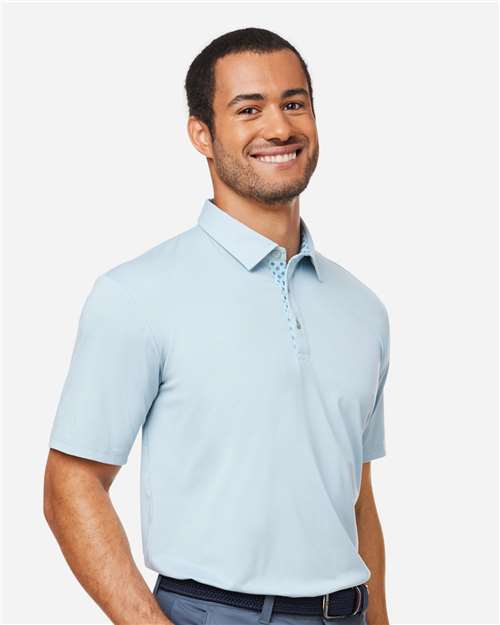 Swannies SW2001 Men's James H Polo - Sky Heather - model side