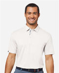 Swannies SW2001 Men's James H Polo - White Heather - model front