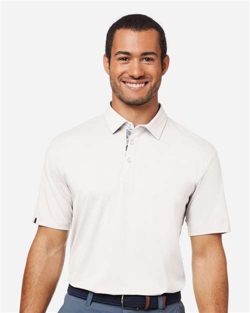 Swannies SW2001 Men's James H Polo - White Heather - model front