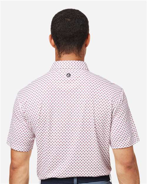 Swannies SW5400 Men's Hazelwood Polo - Maroon - model back