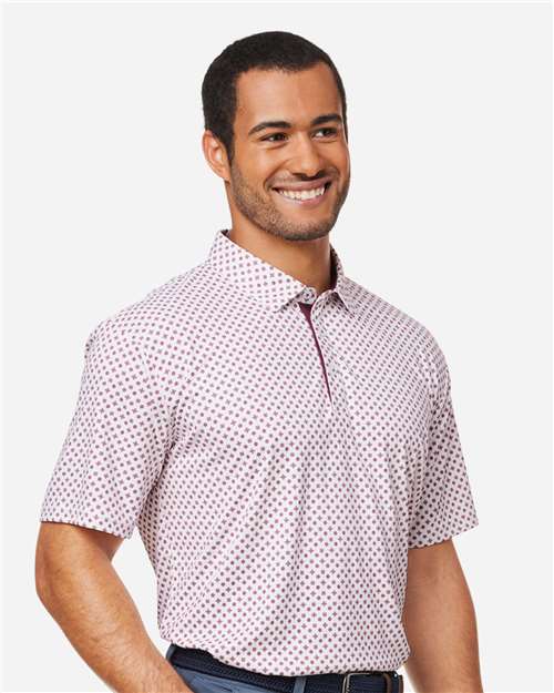 Swannies SW5400 Men's Hazelwood Polo - Maroon - model side
