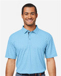 Swannies SW5400 Men's Hazelwood Polo - Sky/ Navy - model front