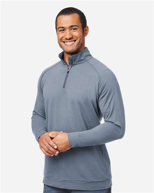 Swannies SWC500 Men's Colt Quarter-Zip Pullover - Graphite - model side