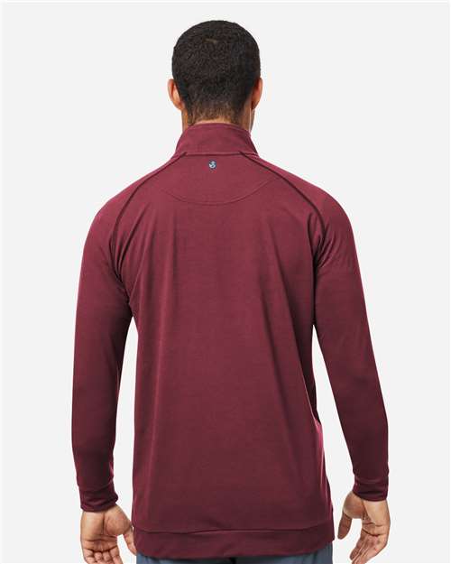Swannies SWC500 Men's Colt Quarter-Zip Pullover - Maroon - model back