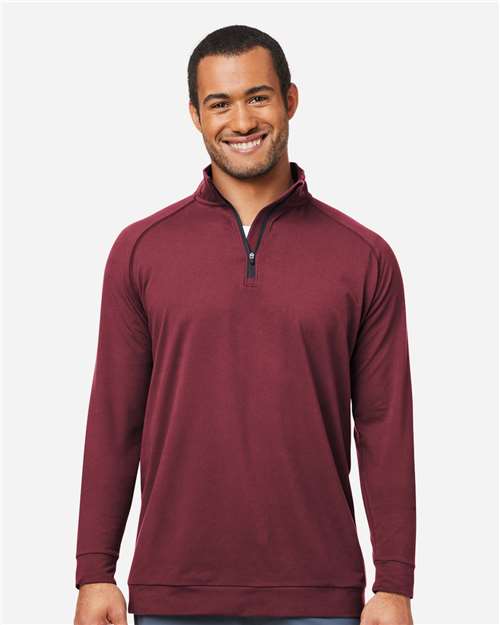 Swannies SWC500 Men's Colt Quarter-Zip Pullover - Maroon - model front