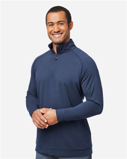 Swannies SWC500 Men's Colt Quarter-Zip Pullover - Navy - model side