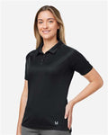 HUK H612L03 Women’s LoPro Solid Performance Polo - Black - model side