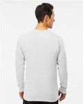 M&O 4820 Unisex Gold Soft Touch Long Sleeve T-Shirt - Ash - model back