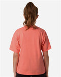 M&O 4850 Youth Gold Soft Touch T-Shirt - Heather Coral - model back