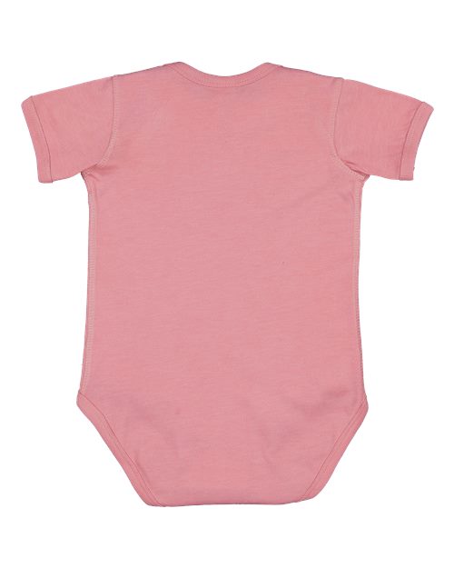 Rabbit Skins 4424EX Infant Fine Jersey Bodysuit - Extended Colors - Vintage Mauvelous - back