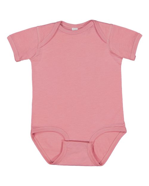 Rabbit Skins 4424EX Infant Fine Jersey Bodysuit - Extended Colors - Vintage Mauvelous - front