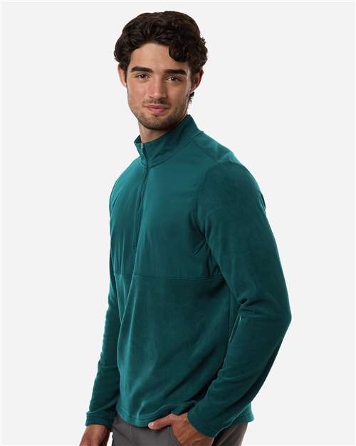 Adidas A2020 Men's Ultimate365 Cozy Quarter-Zip Pullover - Aurora Ivy - model side
