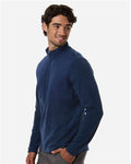 Adidas A2020 Men's Ultimate365 Cozy Quarter-Zip Pullover - Collegiate Navy - model side