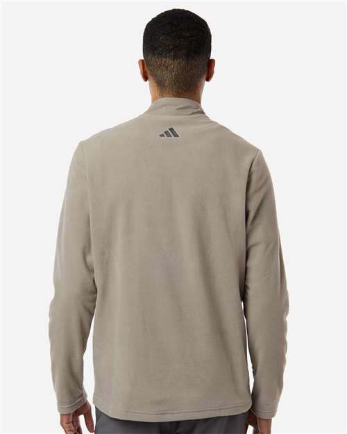 Adidas A2020 Men's Ultimate365 Cozy Quarter-Zip Pullover - Putty Beige - model back