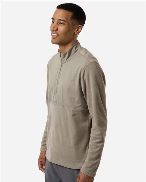 Adidas A2020 Men's Ultimate365 Cozy Quarter-Zip Pullover - Putty Beige - model side