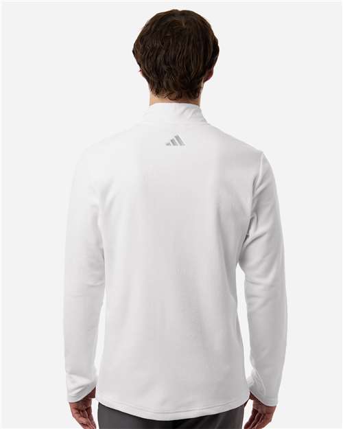 Adidas A2020 Men's Ultimate365 Cozy Quarter-Zip Pullover - White - model back