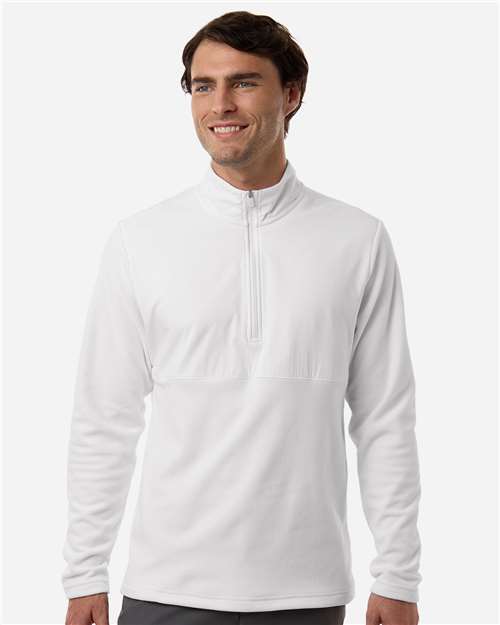 Adidas A2020 Men's Ultimate365 Cozy Quarter-Zip Pullover - White - model front