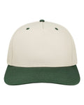 LEGACY HTA Heritage Twill Cap - Stone/ Dark Green - front