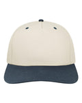 LEGACY HTA Heritage Twill Cap - Stone/ Navy - front