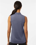 Adidas A1005 Women's Ottoman Sleeveless Polo - Preloved Violet - model back