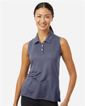 Adidas A1005 Women's Ottoman Sleeveless Polo - Preloved Violet - model front