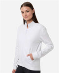 Adidas A1011 Women's Ultimate365 COLD. RDY Full-Zip Jacket - White - model side