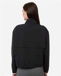 Adidas A1012 Women's Go-To Quarter-Zip Jacket - Black - model back