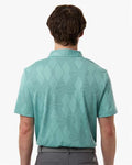 Adidas A2008 Men's Ultimate365 Textured Polo - Mint Tone - model back