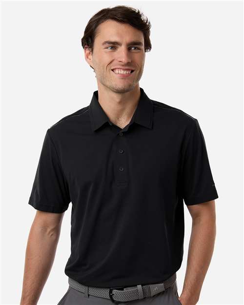 Adidas A2013 Men's Ultimate365 Tour Twistknit Polo - Black - model front
