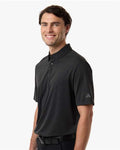 Adidas A2014 Men's Ultimate365 Jacquard Polo - Carbon/ Black - model side