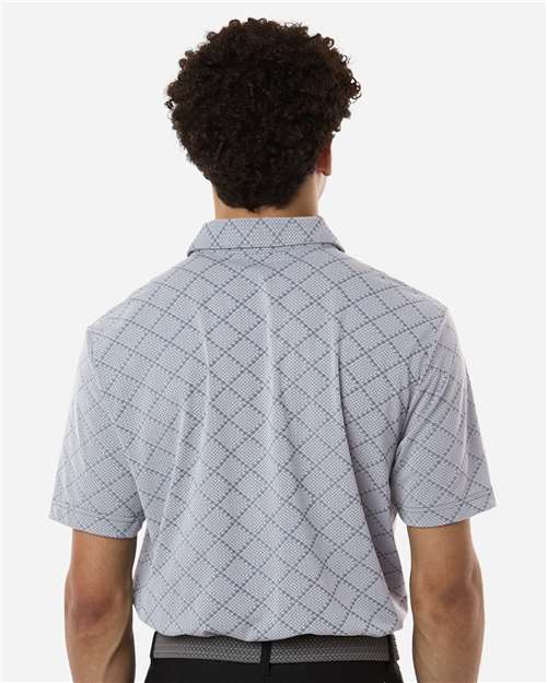 Adidas A2014 Men's Ultimate365 Jacquard Polo - Collegiate Navy/ White - model back