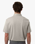Adidas A2014 Men's Ultimate365 Jacquard Polo - Putty Beige/ White - model back