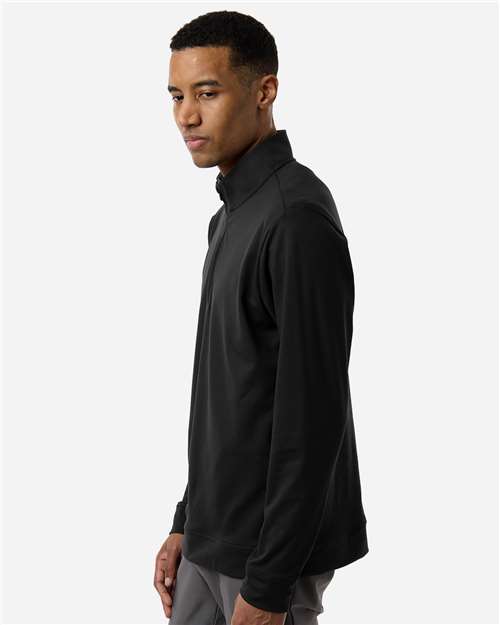 Adidas A2017 Men's Ultimate365 Classic Quarter-Zip Pullover - Black - model side