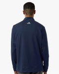 Adidas A2017 Men's Ultimate365 Classic Quarter-Zip Pullover - Collegiate Navy - model back