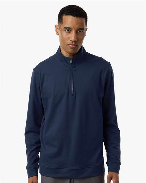 Adidas A2017 Men's Ultimate365 Classic Quarter-Zip Pullover - Collegiate Navy - model front
