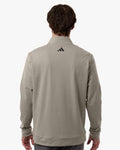 Adidas A2017 Men's Ultimate365 Classic Quarter-Zip Pullover - Putty Beige - model back
