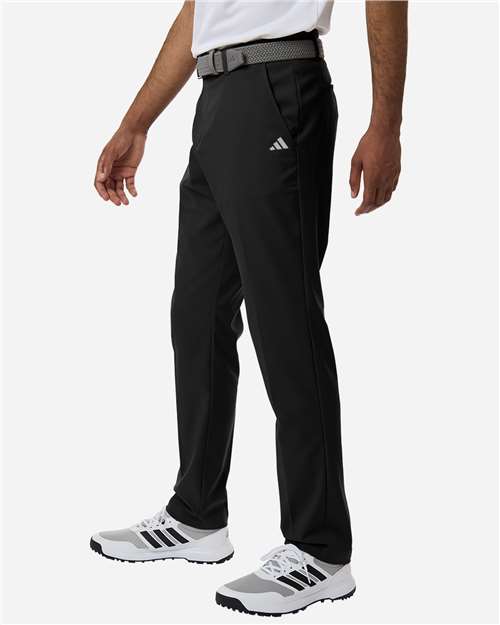 Adidas A2021 Men's Golf Tapered Pants - Black - model side