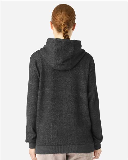Lane Seven LS11001 Unisex Nantucket Hoodie Sweatshirt - Black - model back