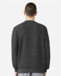 Lane Seven LS11004 Unisex Nantucket Crewneck Sweatshirt - Black - model back