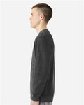 Lane Seven LS11004 Unisex Nantucket Crewneck Sweatshirt - Black - model side