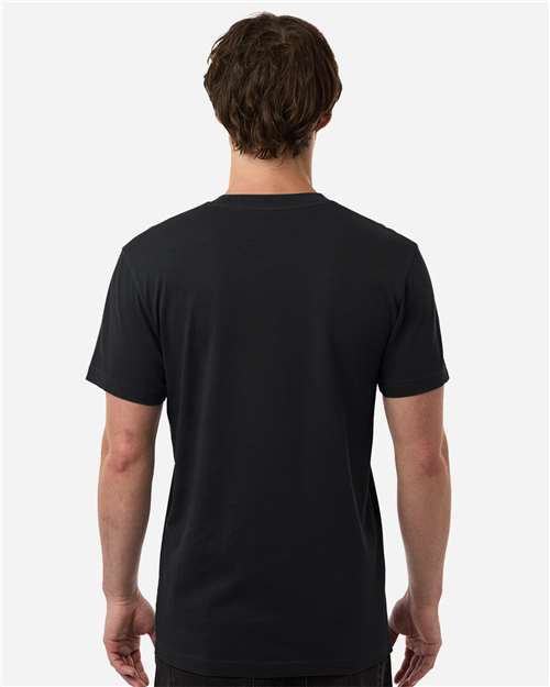 Independent Trading Co. PRM180PT Unisex Premium T-Shirt - Black - model back