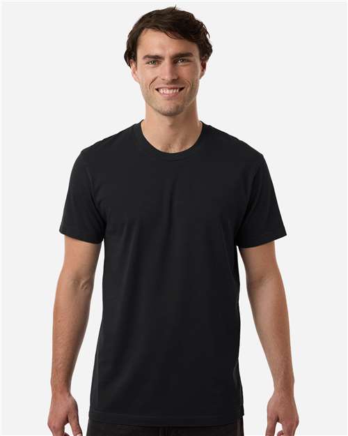 Independent Trading Co. PRM180PT Unisex Premium T-Shirt - Black - model front