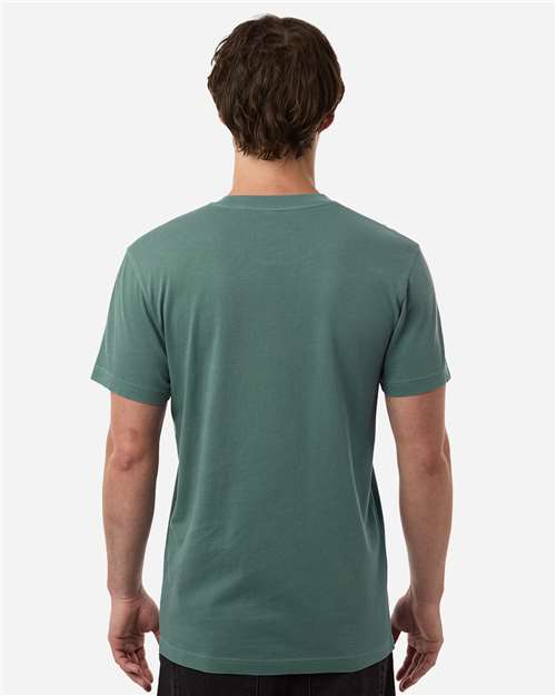 Independent Trading Co. PRM180PT Unisex Premium T-Shirt - Pigment Alpine Green - model back