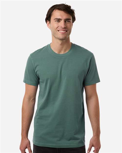 Independent Trading Co. PRM180PT Unisex Premium T-Shirt - Pigment Alpine Green - model front