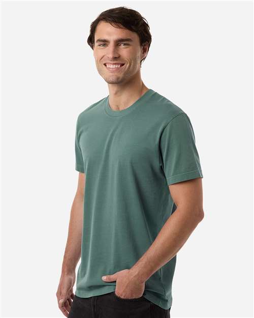 Independent Trading Co. PRM180PT Unisex Premium T-Shirt - Pigment Alpine Green - model side