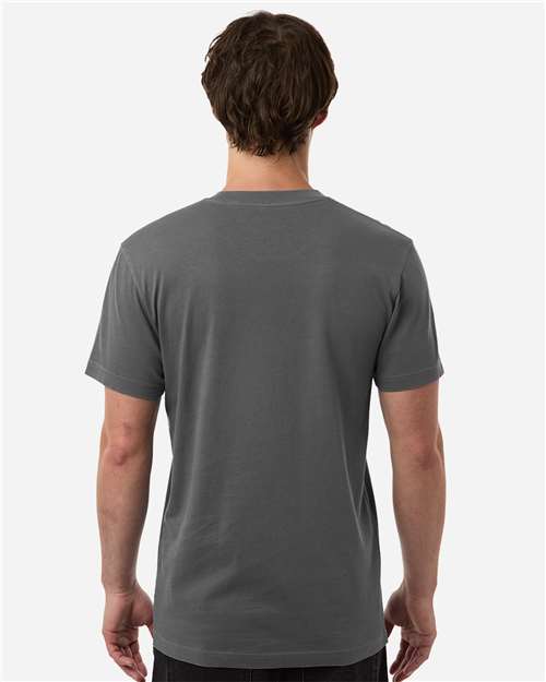 Independent Trading Co. PRM180PT Unisex Premium T-Shirt - Pigment Black - model back