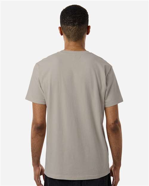 Independent Trading Co. PRM180PT Unisex Premium T-Shirt - Pigment Cement - model back