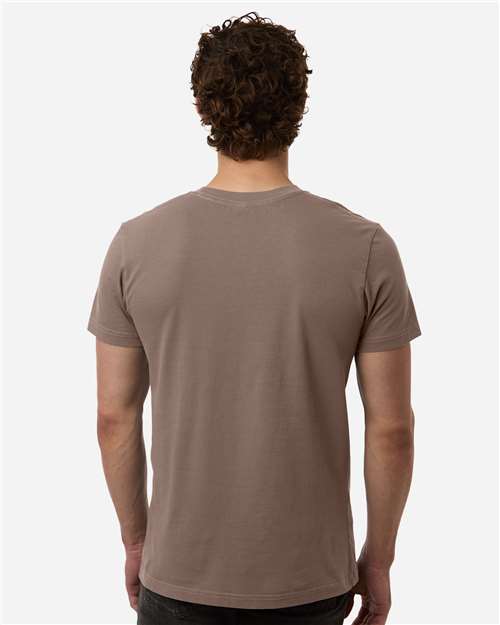 Independent Trading Co. PRM180PT Unisex Premium T-Shirt - Pigment Clay - model back