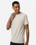 Independent Trading Co. PRM180PT Unisex Premium T-Shirt - Pigment Ivory - model side