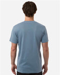 Independent Trading Co. PRM180PT Unisex Premium T-Shirt - Pigment Slate Blue - model back